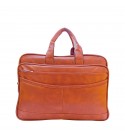 Stylcozy Prime Laptop Bags for Men Office Use | Upto 15.6 inch | Expandable Bottom | PU Leather | Briefcase | Professional Office Bag for Man & Women - Brown