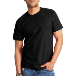 Stylcozy Men's T-Shirts Regular Fit Cotton Black