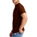 Stylcozy Men's T-Shirts Regular Fit Cotton Coffee