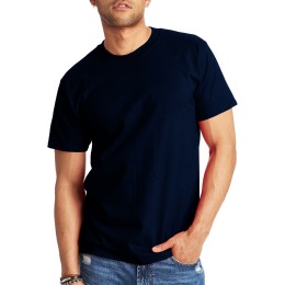 Stylcozy Men's T-Shirts Regular Fit Cotton Navy Blue