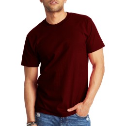 Stylcozy Men's T-Shirts Regular Fit Cotton Wine