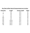 Stylcozy Men's Cotton Denim Blue & Light Grey Color Three by Fourth, 3/4, Capri, Three Quarter Pant 