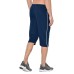 Stylcozy Men's Regular Fit Cotton Three Fourth Capri Navy Blue