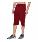 Stylcozy Men's Regular Fit Cotton Three Fourth Capri Maroon
