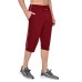 Stylcozy Men's Regular Fit Cotton Three Fourth Capri Maroon