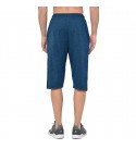 Stylcozy Men's Regular Fit Cotton Three Fourth Capri Denim Blue