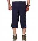 Stylcozy Men's Regular Fit Cotton Three Fourth Capri Navy Blue (SCMC10)