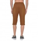 Stylcozy Men's Regular Fit Cotton Three Fourth Capri Coffee