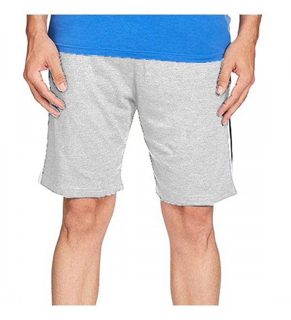 Stylcozy Men's Regular Fit Shorts Light Grey Color with Back Pocket (SCMS09)